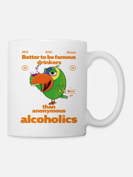 Alkoholischer Amazonas-Papagei - Tasse - Weiß