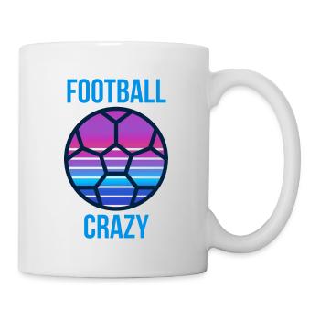 FOOTBALL PRESONALISE GIFT, FOOTBALL CRAZY - Mug - white - Right