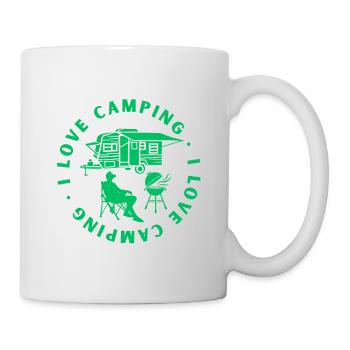 i love camping i love camping - Tasse - Weiß - Rechts