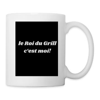 le roi du grill c'est moi - Mug blanc - blanc - Droite
