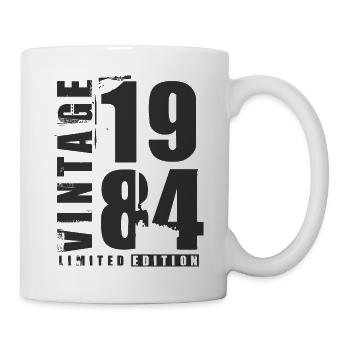 Vintage 1984 Vintage Born Birthday Gift - Mug - white - Right