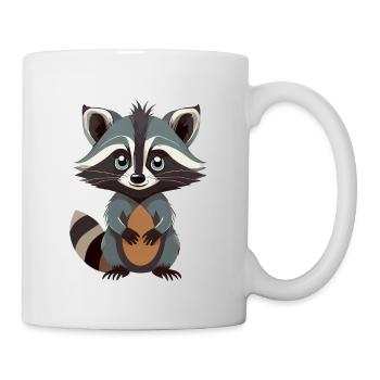 Raton laveur - Mug blanc - blanc - Droite