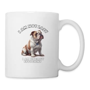 English Bulldog: I am not Lazy - Mug - white - Right