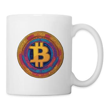 Bitcoin Logo - Tasse - Weiß - Rechts