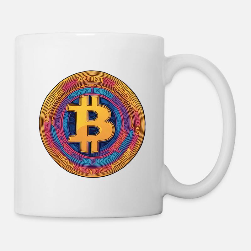 Bitcoin Logo - Tasse - Weiß