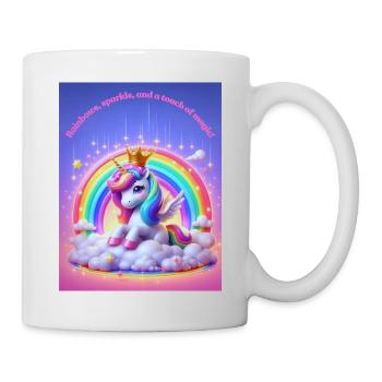 Einhorn Magie - Tasse - Weiß - Rechts