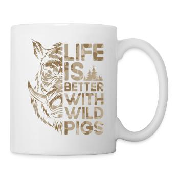 Chasse, gibier, chasse, nature, chasseur, faune animale - Mug blanc - blanc - Droite