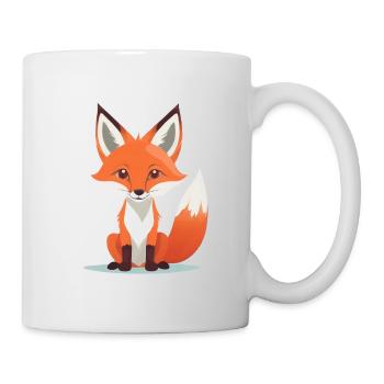 Niedlicher Fuchs - Tasse - Weiß - Rechts