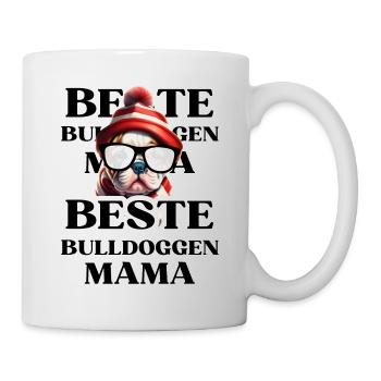 BEST BULLDOGS Maman Chien BOULEDOGUE Chiens - Mug blanc - blanc - Droite