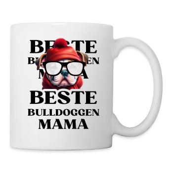 BESTE BULLDOGGEN Mama Hund BULLDOGGE Hunde - Tasse - Weiß - Rechts