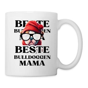 BESTE BULLDOGGEN Mama Hund BULLDOGGE Hunde - Tasse - Weiß - Rechts