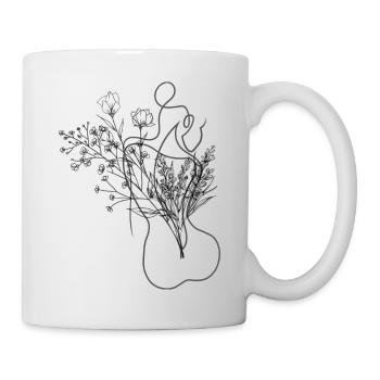 Woman Flowers Confidence - Mug - white - Right