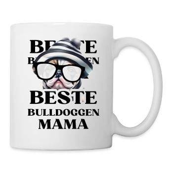 BEST BULLDOGS Maman Chien BOULEDOGUE Chiens - Mug blanc - blanc - Droite