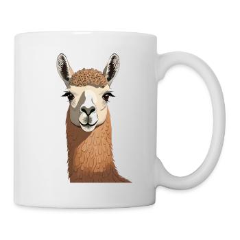 Lama - Mug blanc - blanc - Droite