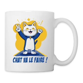 Katze wird es tun! Lustige Katze - Tasse - Weiß - Rechts