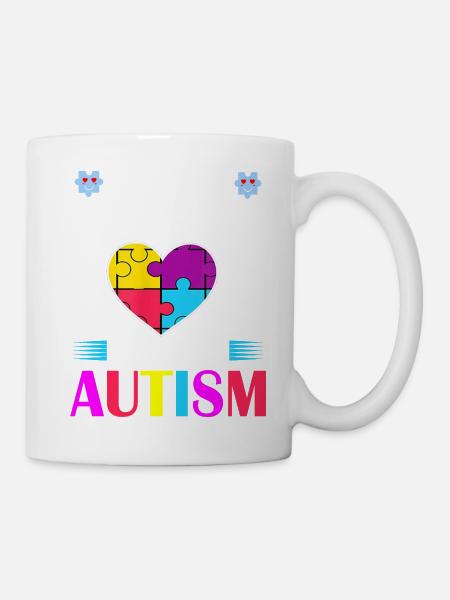 I Love Someone with Autism Awareness - Mug - white
