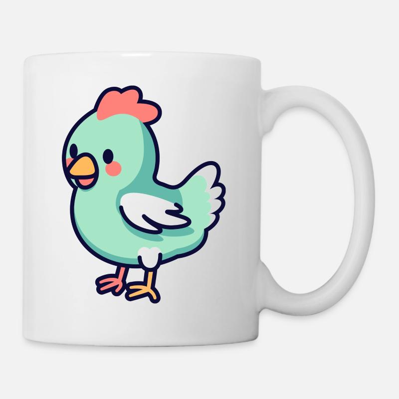 Huhn - Tasse - Weiß
