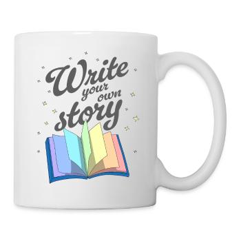 Write your own story - Mug - white - Right