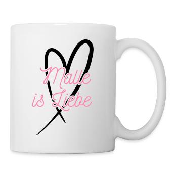 Malle ist Liebe - Tasse - Weiß - Rechts