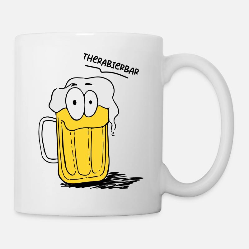 Drôle de bière image Therabar - Mug blanc - blanc