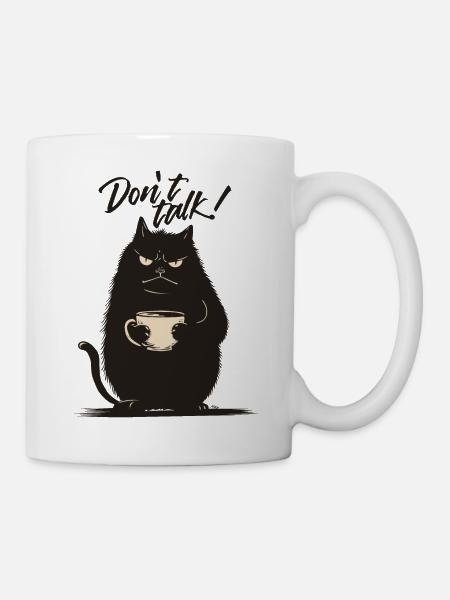 Mr Catnip - Don't talk! - Tasse - Weiß