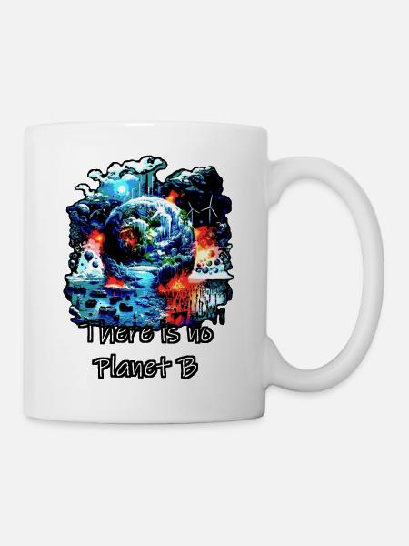 no planet b - Tasse - Weiß