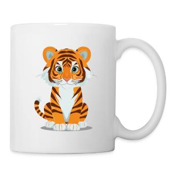 Tiger - Tasse - Weiß - Rechts