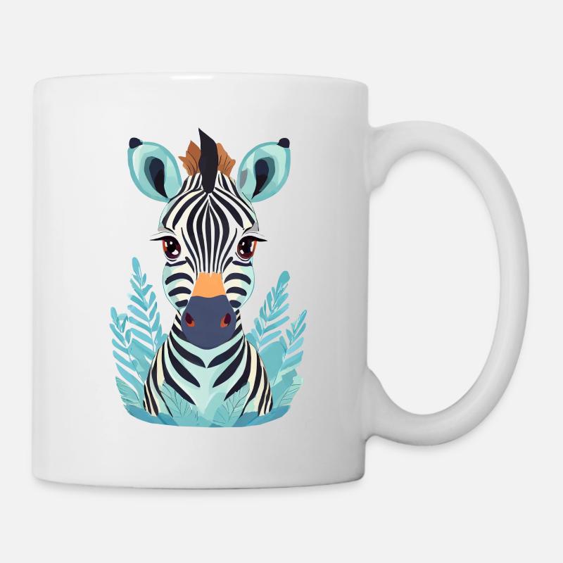 Zebra - Tasse - Weiß