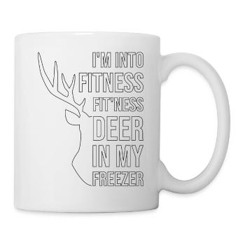 I'm Into Fitness Fit'ness Deer In My Freezer Funny - Mug - white - Right