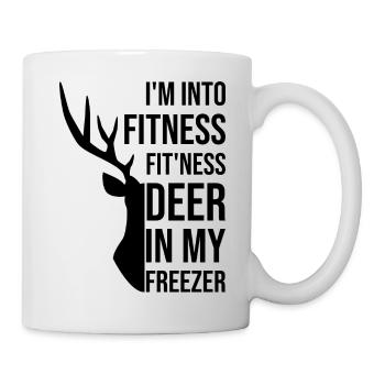 I'm Into Fitness Fit'ness Deer In My Freezer Funny - Mug - white - Right