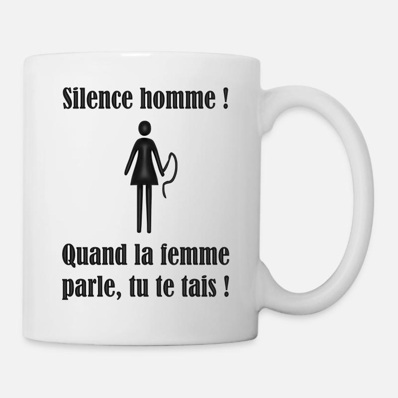 Herren Silence M1 - Tasse - Weiß
