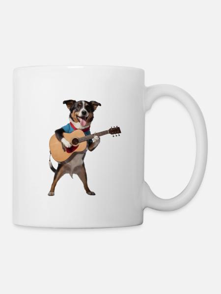 Guitar Dog - Mug - white