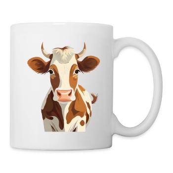 Kuh - Tasse - Weiß - Rechts