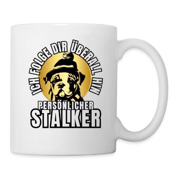 PERSONAL STALKER BULLDOG DOG DOGS - Mug - white - Right