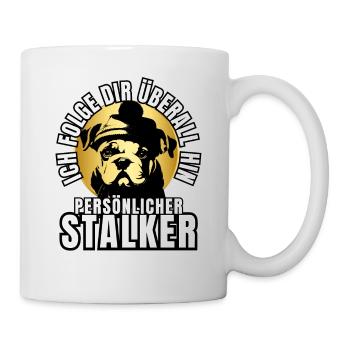 PERSONAL STALKER BULLDOG DOG DOGS - Mug - white - Right