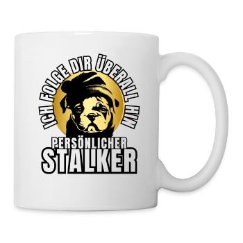 CHIEN DE CHASSE PERSONNEL CHIEN BOULEDOGUE - Mug blanc - blanc - Droite