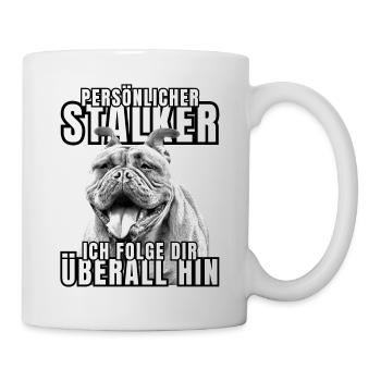 PERSONAL STALKER BULLDOG DOG DOGS - Mug - white - Right