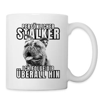 CHIEN DE CHASSE PERSONNEL CHIEN BOULEDOGUE - Mug blanc - blanc - Droite