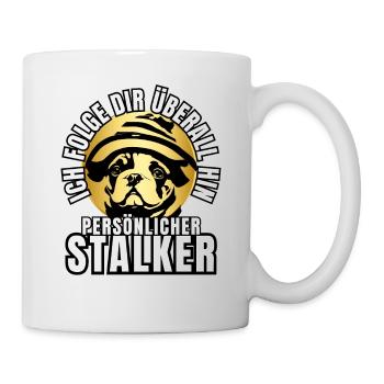 PERSONAL STALKER BULLDOG DOG DOGS - Mug - white - Right