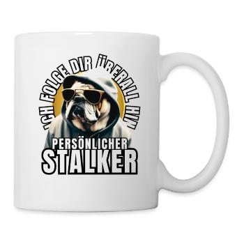 CHIEN DE CHASSE PERSONNEL CHIEN BOULEDOGUE - Mug blanc - blanc - Droite