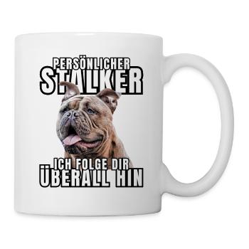 PERSONAL STALKER BULLDOG DOG DOGS - Mug - white - Right