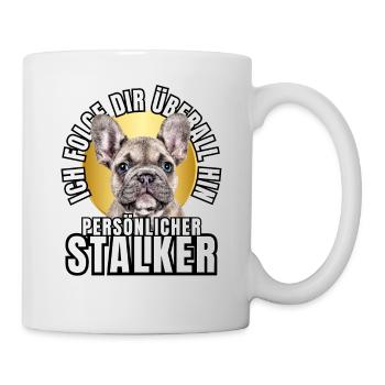 PERSONAL STALKER BULLDOG DOG DOGS - Mug - white - Right