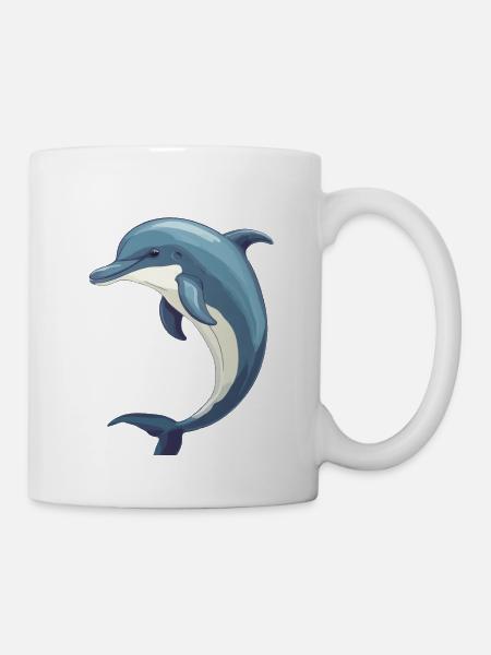 Dauphin mignon - Mug blanc - blanc