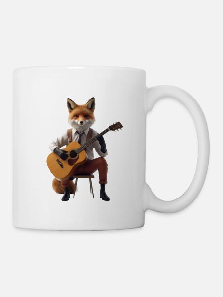 Fox guitar - Mug - white