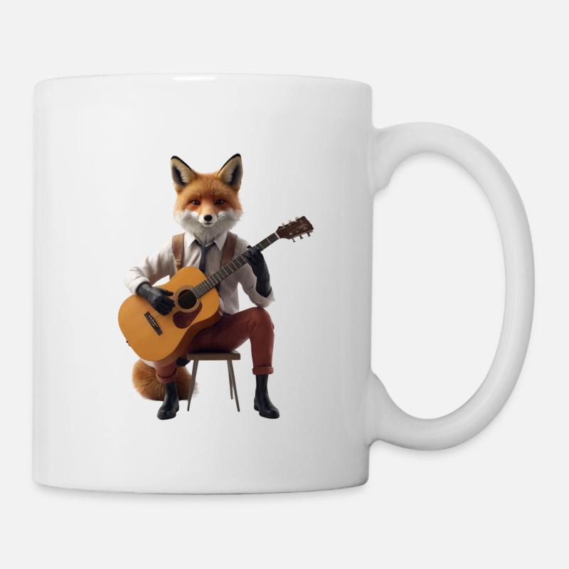 Fox guitar - Mug - white