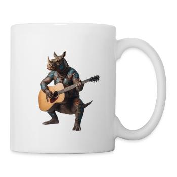 Rhinoceros Gitarre - Tasse - Weiß - Rechts