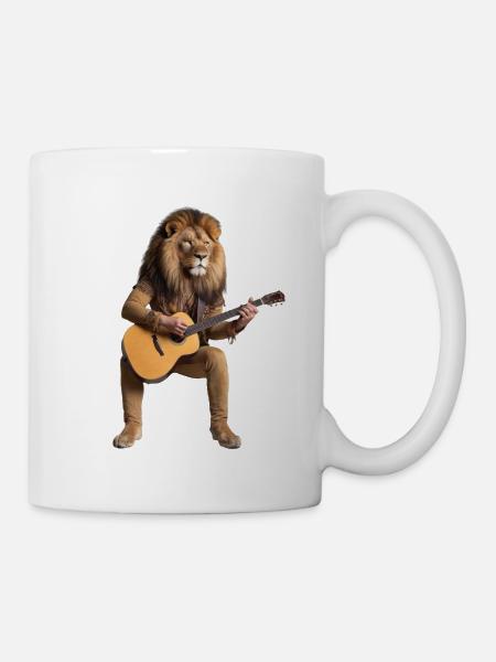 des Dschungels Gitarre - Tasse - Weiß