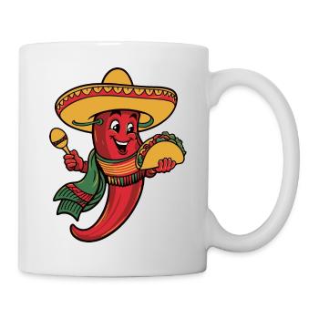 Chili Pepper 5 des mayo - Tasse - Weiß - Rechts
