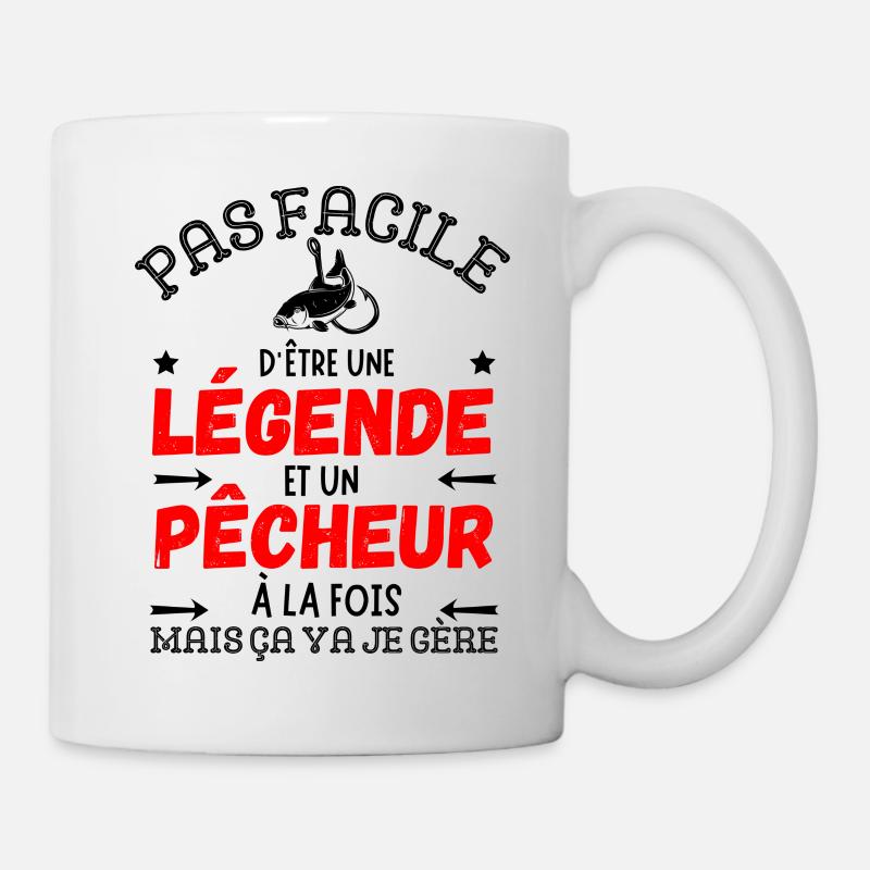 UNE LEGENDE PECHEUR - Mug blanc - blanc