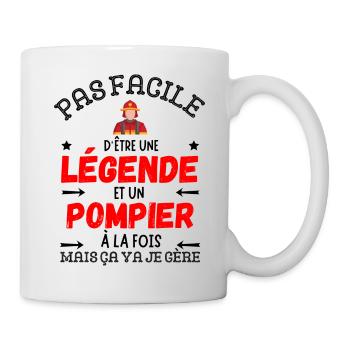 A FIREFIGHTER LEGEND - Mug - white - Right